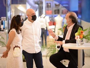 Rocío Sánchez, Alberto Alonso y Edgardo Canahuati.