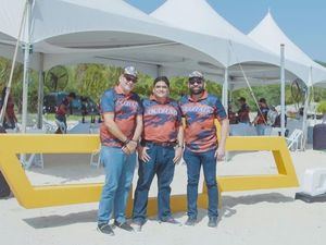 Julián Mercedes, Carlos Sánchez y Baldwin Yunes.