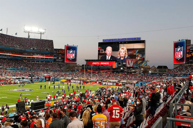 Vista de la reciente edición del Super Bowl.