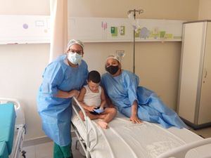 Paciente de Unidad de Hemato-Oncologí­a del Hospital Hugo Mendoza.