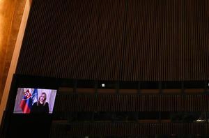 Una sola mujer habla en la apertura de la Asamblea de la ONU y lo hace por video