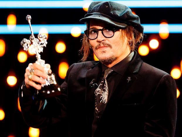 US actor Johnny Depp receives the Donostia Award for his career on the occasion of the 69th San Sebastian International Film Festival (SSIFF), in San Sebastian, Spain, 22 September 2021.