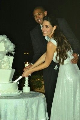 Amelia Vega y Al Horford en su boda.