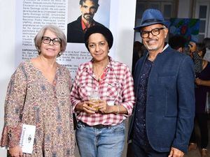 María Isabel Martínez Morera, Mirna Ledesma y Carlos Montesino. 