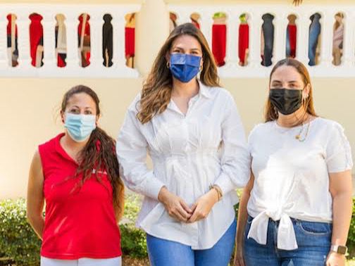 Alba Rodriìguez, Marianne Cruz y Joan Patricia Landolfi.