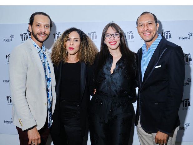 Edward Díaz, Judith Rodríguez, Hony Estrella y Manuel Raposo, en el IFF Panamá.