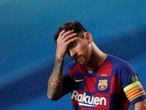 Tras crisis en el Barcelona, Messi se va
 
