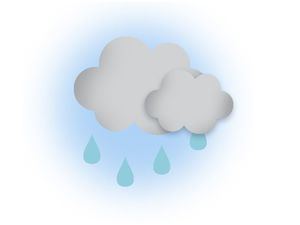 Tiempo meteorológico estable con nubes dispersas y escasas lluvias