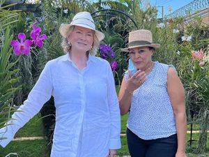 La afamada Martha Stewart visita Orquidomus