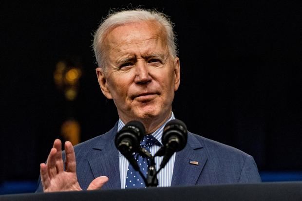 El presidente de Estados Unidos, Joe Biden, fue registrado este miércoles, durante una intervención pública, en Washington DC (EE.UU.), donde anunció un plan para trabajar con iglesias, colegios y negocios para aumentar la vacunación contra la covid-19 en su país.