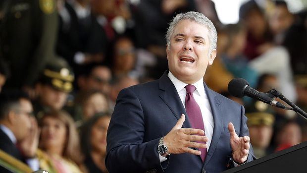 El presidente de Colombia, Iván Duque (c), en una fotografía de archivo.