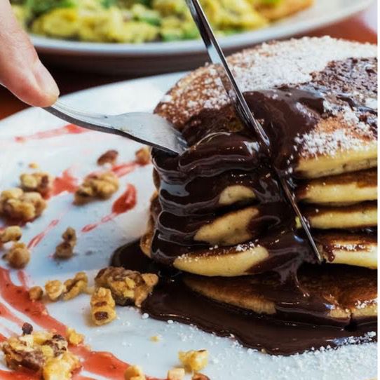 Chocobar Pancakes.