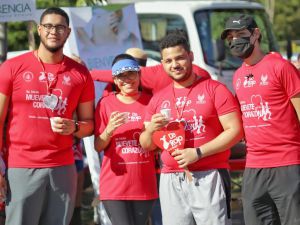 Francis Trinidad, Katia Estrella, Manuel Alvarado y Cristian Gutiérrez.