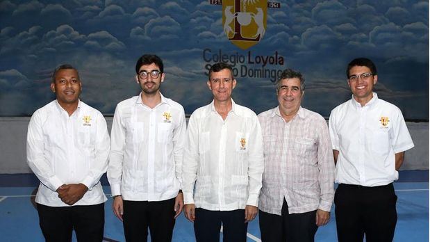 Vinicio Cubilette, Oscar Casalis, P. Jorge William Hernández Díaz, SJ., P. Pablo Mella SJ.y Eric Couto.   
 