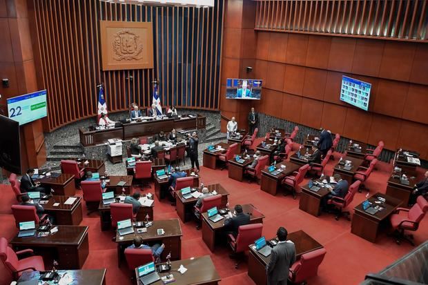 Sesión en el Senado.