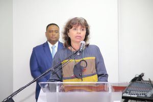 Ana Cecilia Morún, durante la firma del convenio.