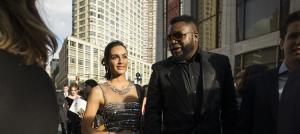 David Ortiz y Atenas Hernández en el estreno ‘Ocean’s 8’