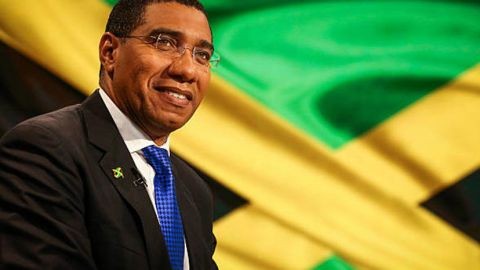 El primer ministro, Andrew Michael Holness, del gobernante Partido Laborista de Jamaica, JLP.