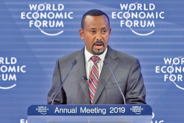 Primer ministro etíope, Abiy Ahmed, tras ganar el Premio Nobel de la Paz por sus esfuerzos 'para resolver el conflicto fronterizo con la vecina Eritrea'.