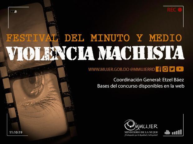 Afiche Festival del minuto y medio Violencia Machista