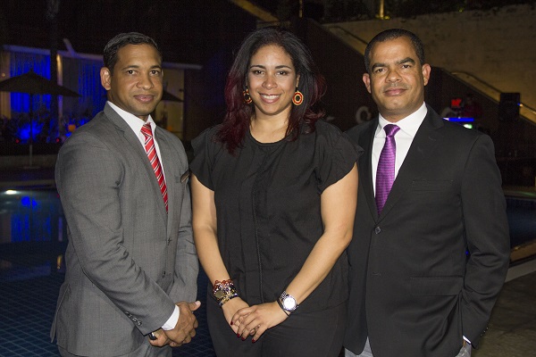 Anderson Silverio, Katiuska Mendez y Cesar Güílamo