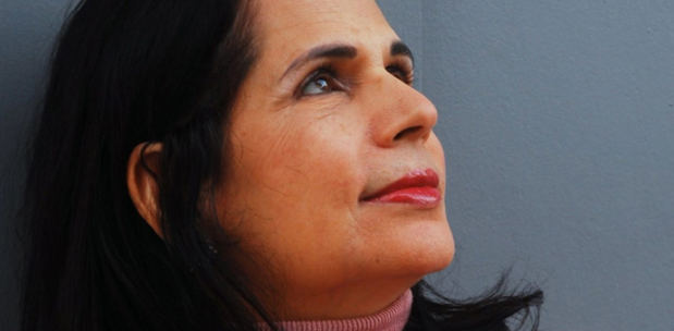 La escritora Ángela Hernández Núñez, Premio Nacional de Literatura 2016, a quien se le dedica la XIII Feria del Libro de la Universidad UAPA, de Santiago.
