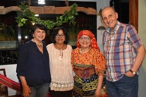 Angélica Aránguiz, Altagracia Paulino, Xiomarita Pérez y Pablo Tactuk