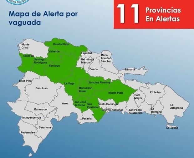 El COE mantiene la alerta verde por lluvias en once provincias