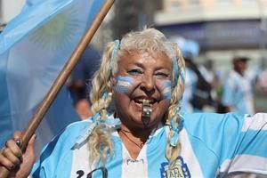 Buenos Aires, una marea celeste y blanca aguardando por la final