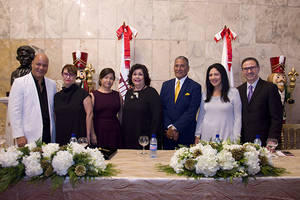 Armando  González, Marinella Sallent, Sarah Esteva, Jenny Podestá, Erasmo (Niní) Cáffaro, Catana Pérez  y Carlos Veitía.