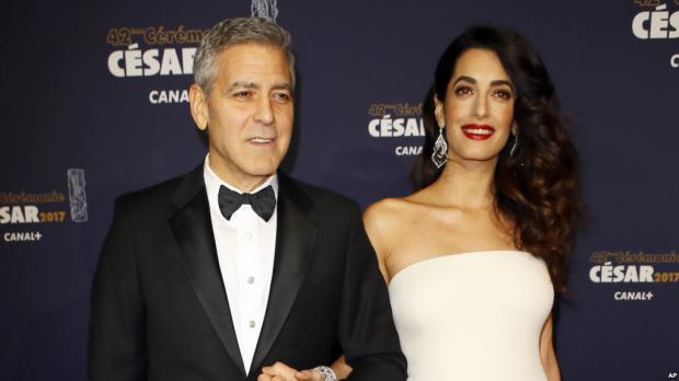 George y Amal Clooney ya son padres de gemelos 