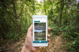 La aplicación móvil “Ríos dominicanos” permite al usuario conocer los detalles de cada una de las cuencas hidrográficas y ver los servicios y recursos fluviales del país. 