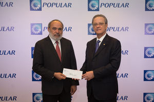 Fundación Popular entrega RD$26 MM a OISOE para construir laboratorio general del Hospital Arturo Grullón