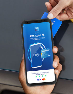 A través de esta herramienta, los comercios y emprendedores afiliados cuentan con Tap AZUL, un servicio disponible por primera vez en el país para procesar pagos con tarjetas de crédito y débito o billeteras móviles NFC sin contacto. El pago se procesa de forma rápida y segura. 