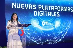 Biviana Riveiro Disla, directora ejecutiva de ProDominicana Lanzamiento Herramientas digitales.