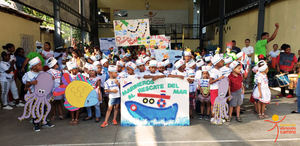 Carnaval de la Fundación Abriendo Camino desfila por calles de Villas Agrícolas 