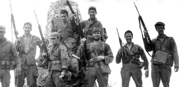 El grupo guerrillero que comandada el coronel Francisco Alberto Caamaño Denó en 1973.