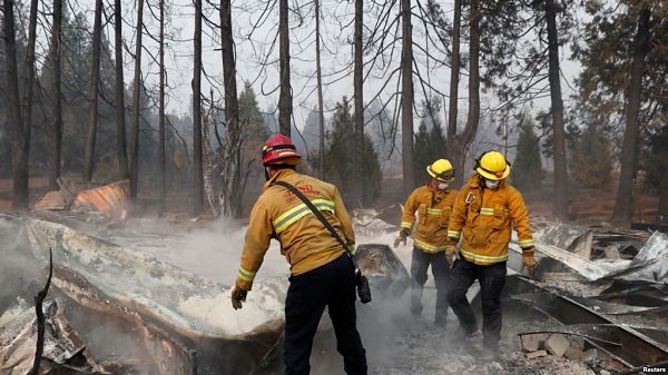 Estragos de los incendios en California