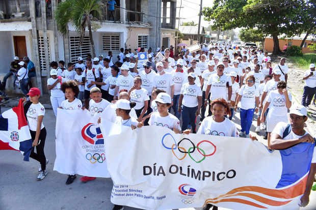 Caminata Olímpica en Nagua.