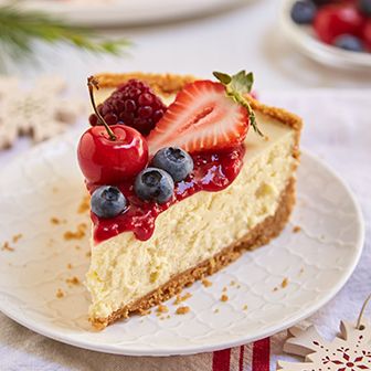 Cheesecake con tope de frutas