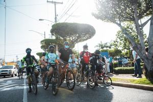 Alcaldesa Carolina Mejí­a inauguró extensión ciclovía