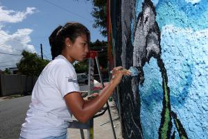Ciudad Reciclada: inauguran mural artístico en Santo Domingo