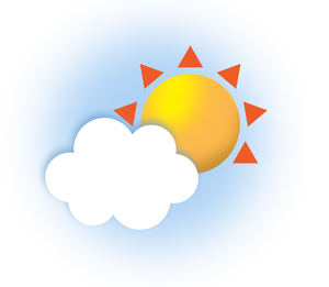 Condiciones de buen tiempo en gran parte del país. Chubascos locales hacia el norte y noreste