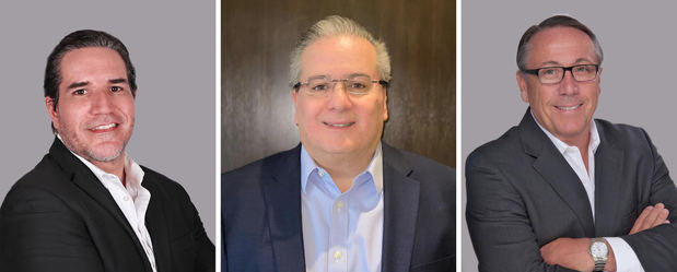 José De La Rosa, Germán Pérez Duarte y Gary McBride.