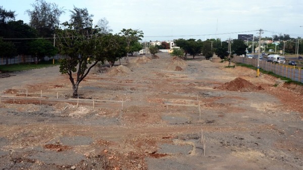 Construcción de la estación de pasajeros interurbana  parque del Este