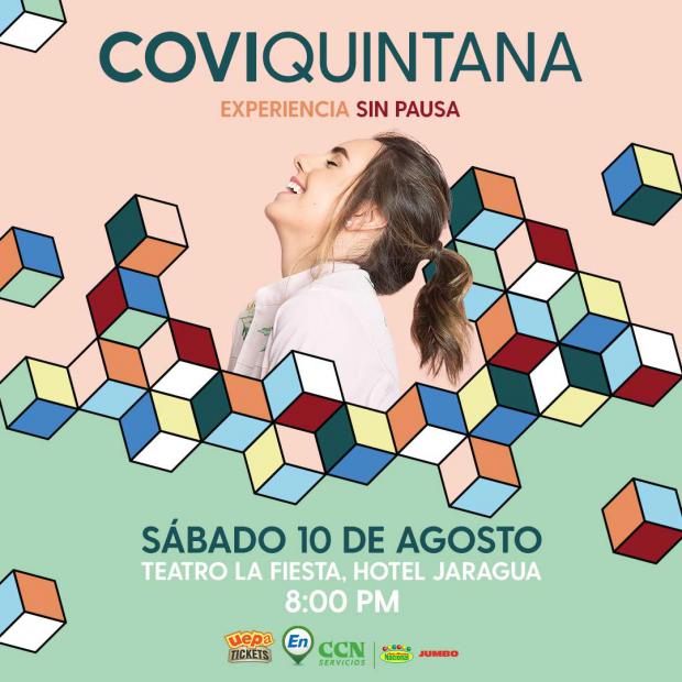 Covi Quintana en su concierto "Experiencia sin pausa"