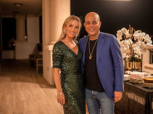 Cristie Delrieu y Michel Martelly.