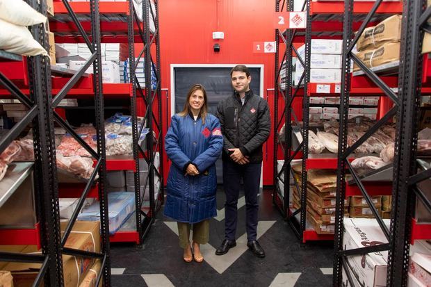 Julia Pasteriza y Victor Martínez en las instalaciones de Meat Depot.