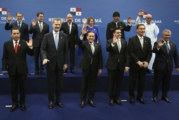 Danilo Medina formó parte del grupo de líderes mundiales que se dio cita en la ceremonia de traspaso de mando presidencial, junto a sus homólogos de Perú, Martín Vizcarra; de Colombia,