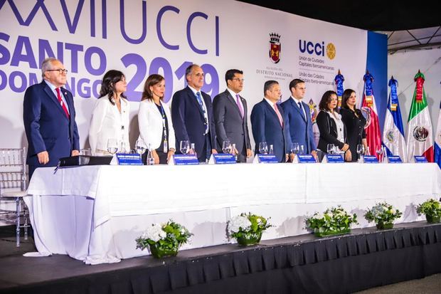 XXVII Reunión de Alcaldes y Alcaldesas de Centroamérica, Mexico y El Caribe, con la presencia de delegaciones de nueve países y el alcalde del Distrito Nacional David Collado. 
